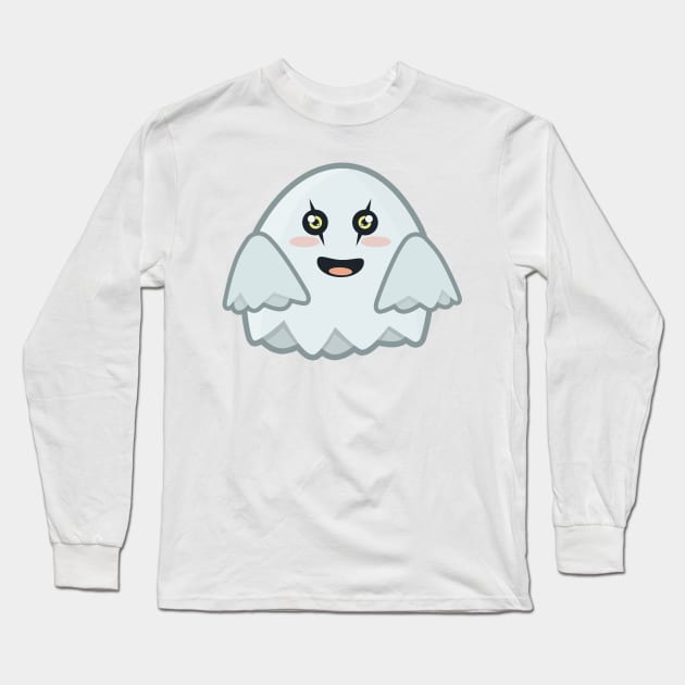 Kawaii Ghost Long Sleeve T-Shirt by KawaiiNir